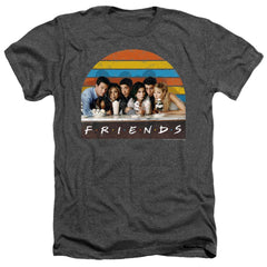 Friends Soda Fountain Men's 30/1 Heather 60 40 Poly Short-Sleeve T-Shirt