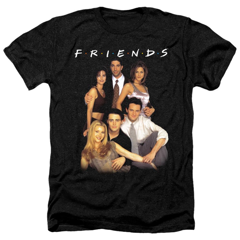 Friends Stand Together Men's 30/1 Heather 60 40 Poly Short-Sleeve T-Shirt