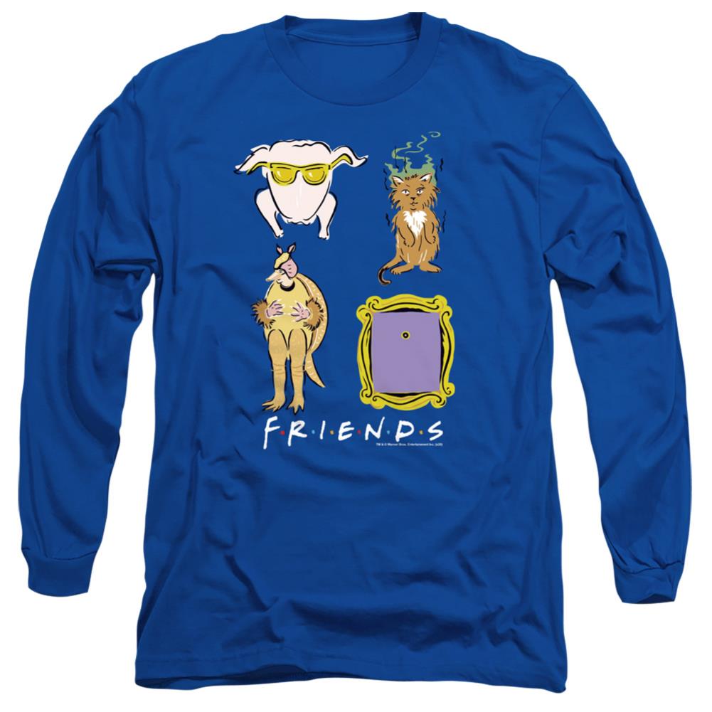 Friends Sybmols Men's 18/1 Cotton Long-Sleeve T-Shirt