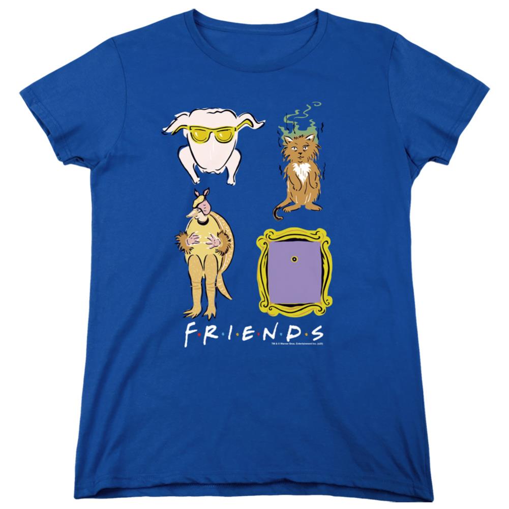 Friends Sybmols Women's 18/1 Cotton Short-Sleeve T-Shirt