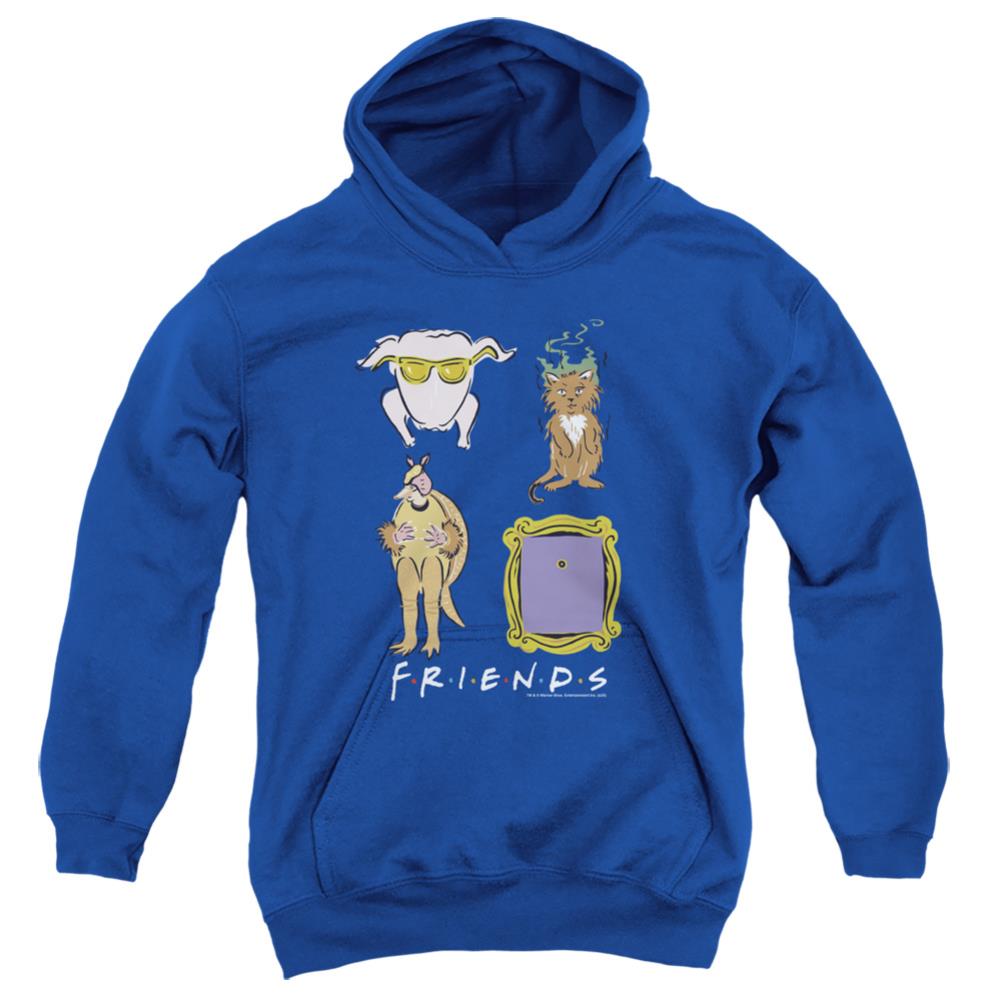 Friends Sybmols Youth Cotton Poly Pull-Over Hoodie