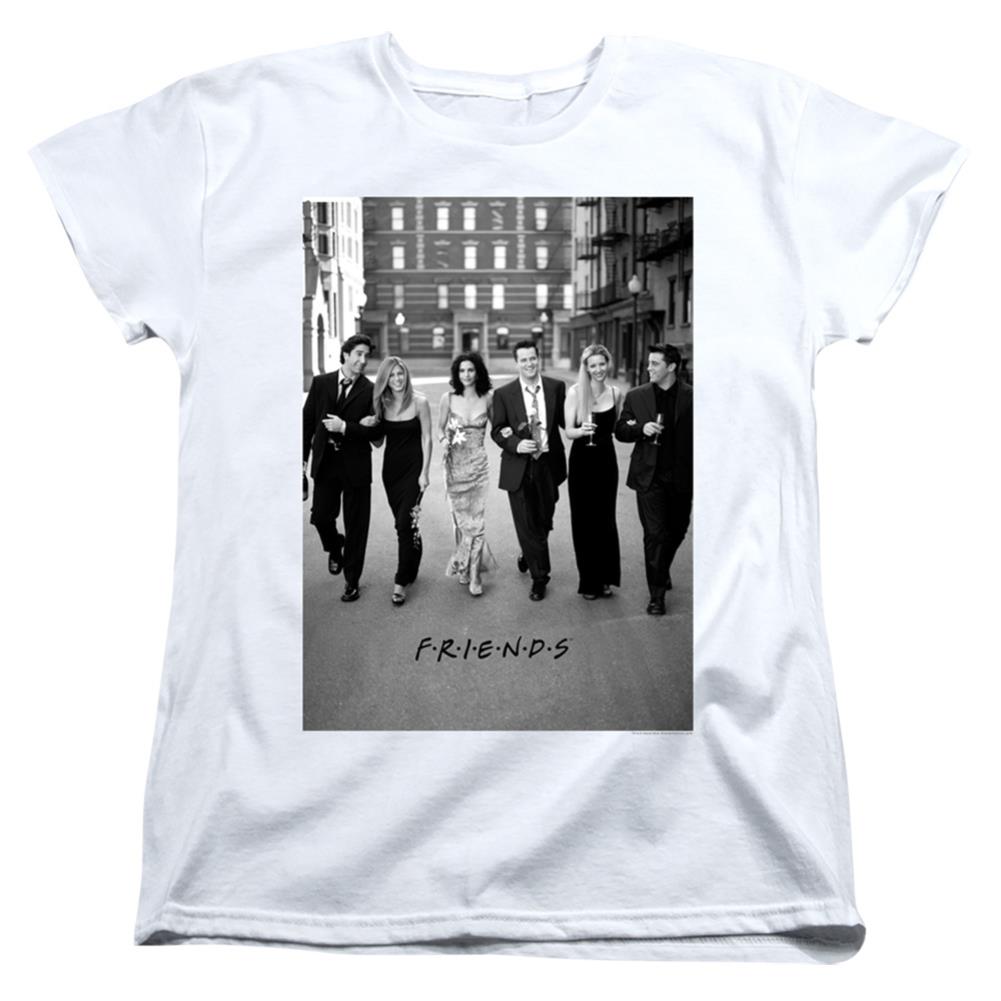 Friends Walk The Streets Women's 18/1 Cotton Short-Sleeve T-Shirt