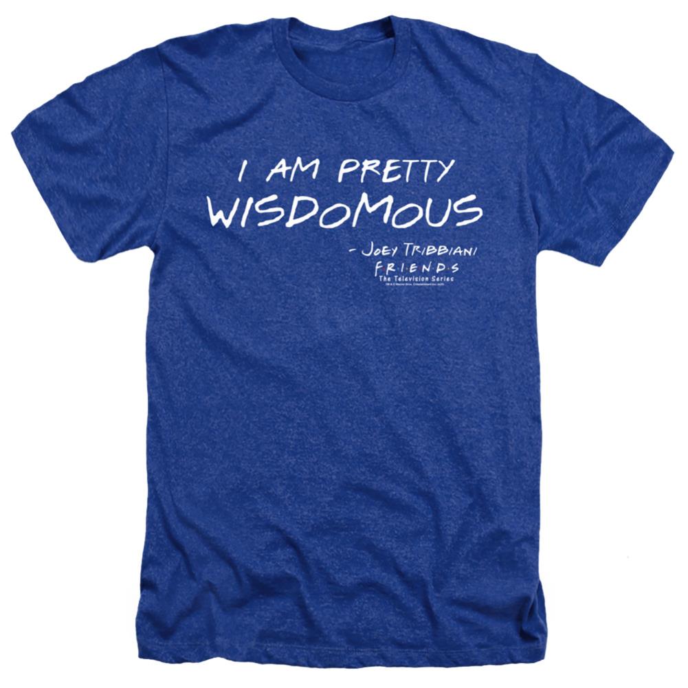 Friends Wisdomous Men's 30/1 Heather 60 40 Poly Short-Sleeve T-Shirt