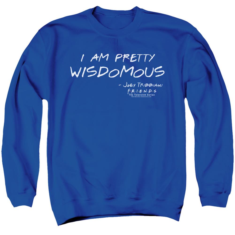 Friends Wisdomous Men's Crewneck 50 50 Poly Long-Sleeve T-Shirt