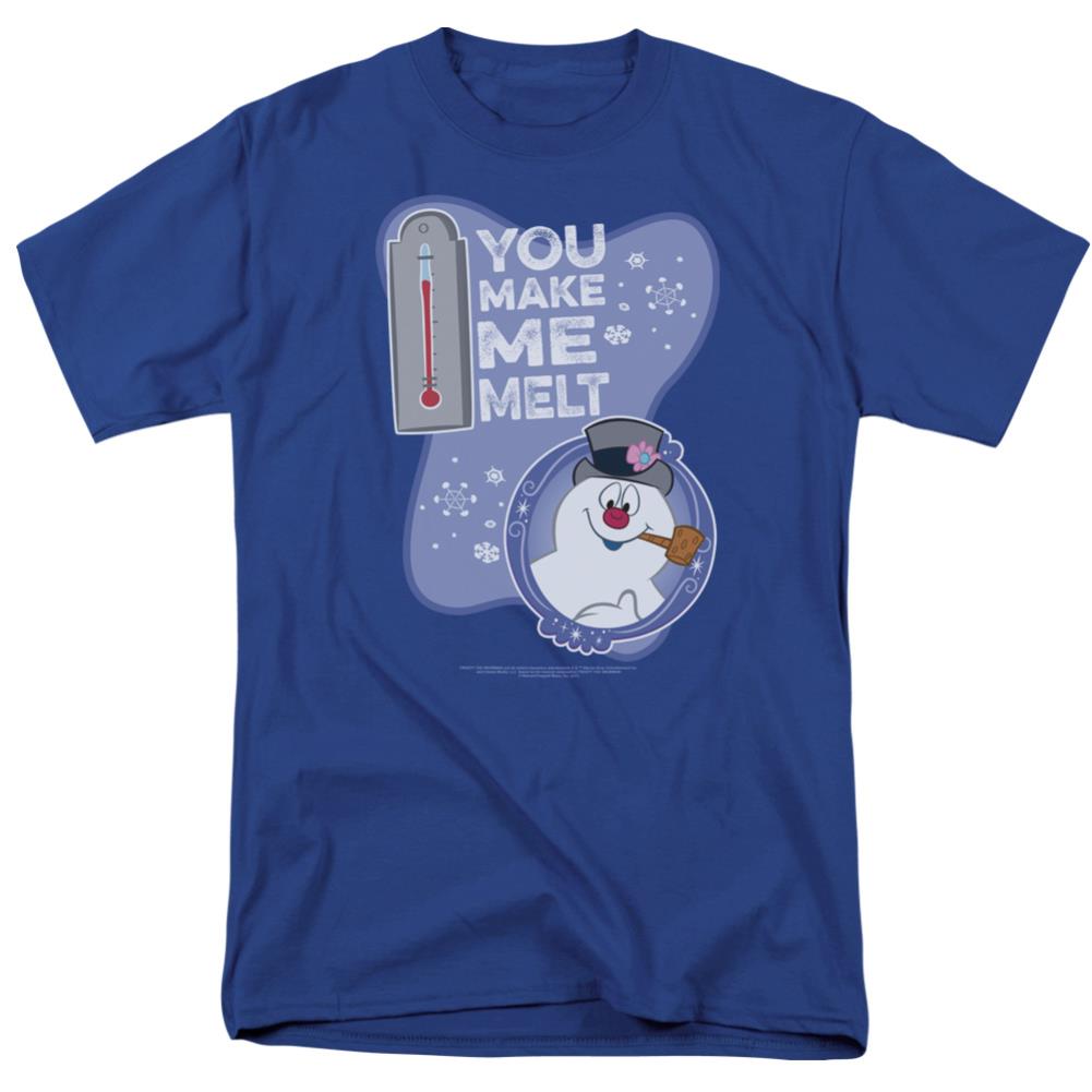 Frosty The Snowman Melt Men's 18/1 Cotton Short-Sleeve T-Shirt