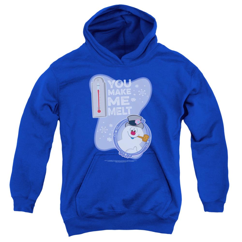Frosty The Snowman Melt Youth Cotton Poly Pull-Over Hoodie