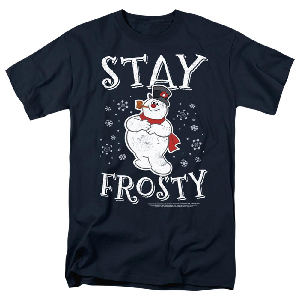 Frosty The Snowman Stay Frosty Men's 18/1 Cotton Short-Sleeve T-Shirt