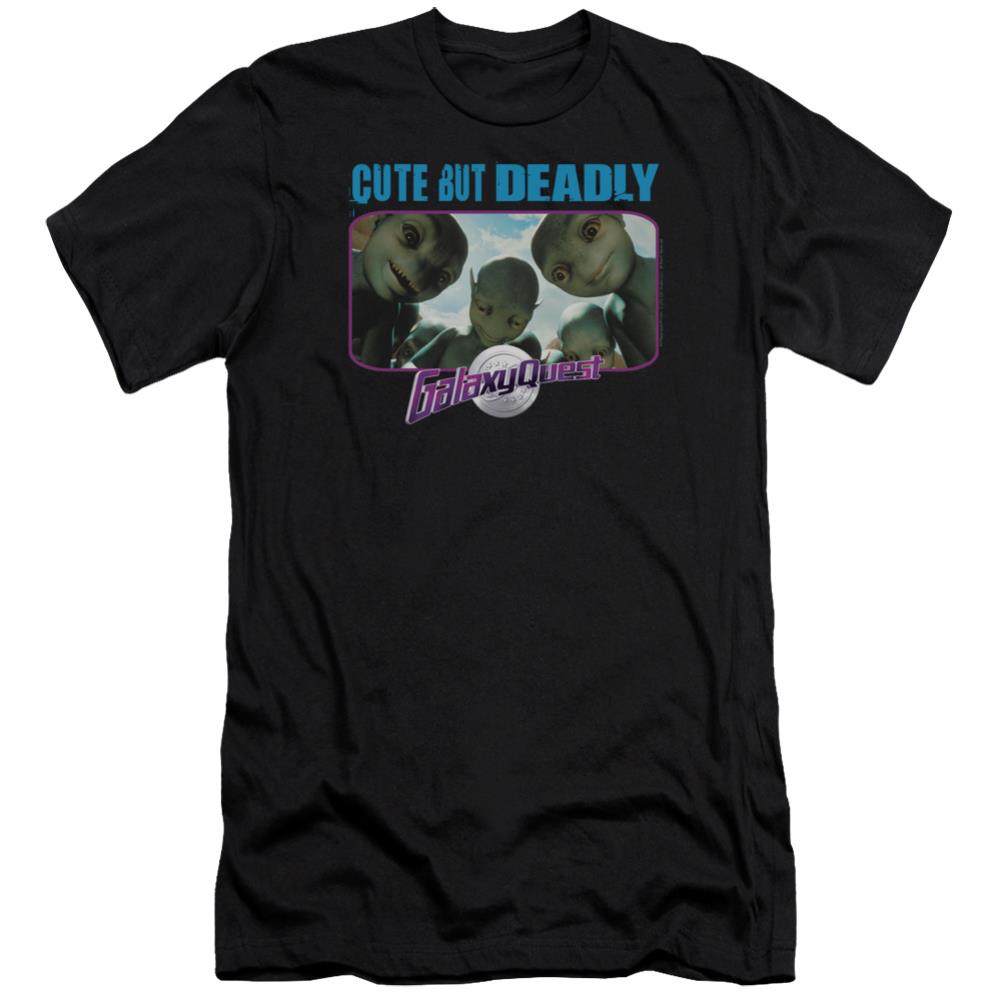 Galaxy Quest Cute But Deadly Men's Ultra-Soft 30/1 Cotton Slim Short-Sleeve T-Shirt