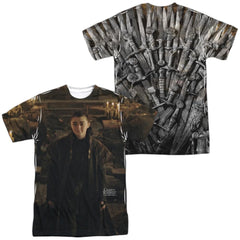 Game Of Thrones Arya For The Throne (Front/Back Print) Men's Regular Fit Polyester Short-Sleeve T-Shirt
