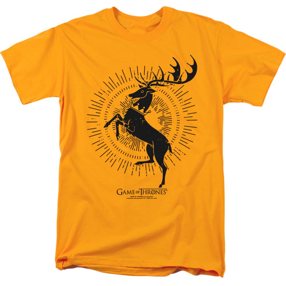 Game Of Thrones Baratheon Burst Sigil Men's 18/1 Cotton Short-Sleeve T-Shirt