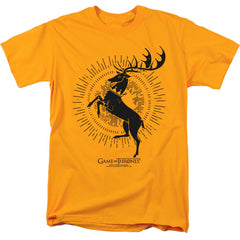 Game Of Thrones Baratheon Burst Sigil Men's 18/1 Cotton Short-Sleeve T-Shirt