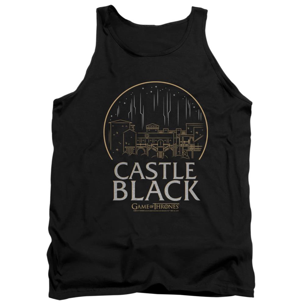 Game Of Thrones Castle Black Men's 18/1 Cotton Tank Top