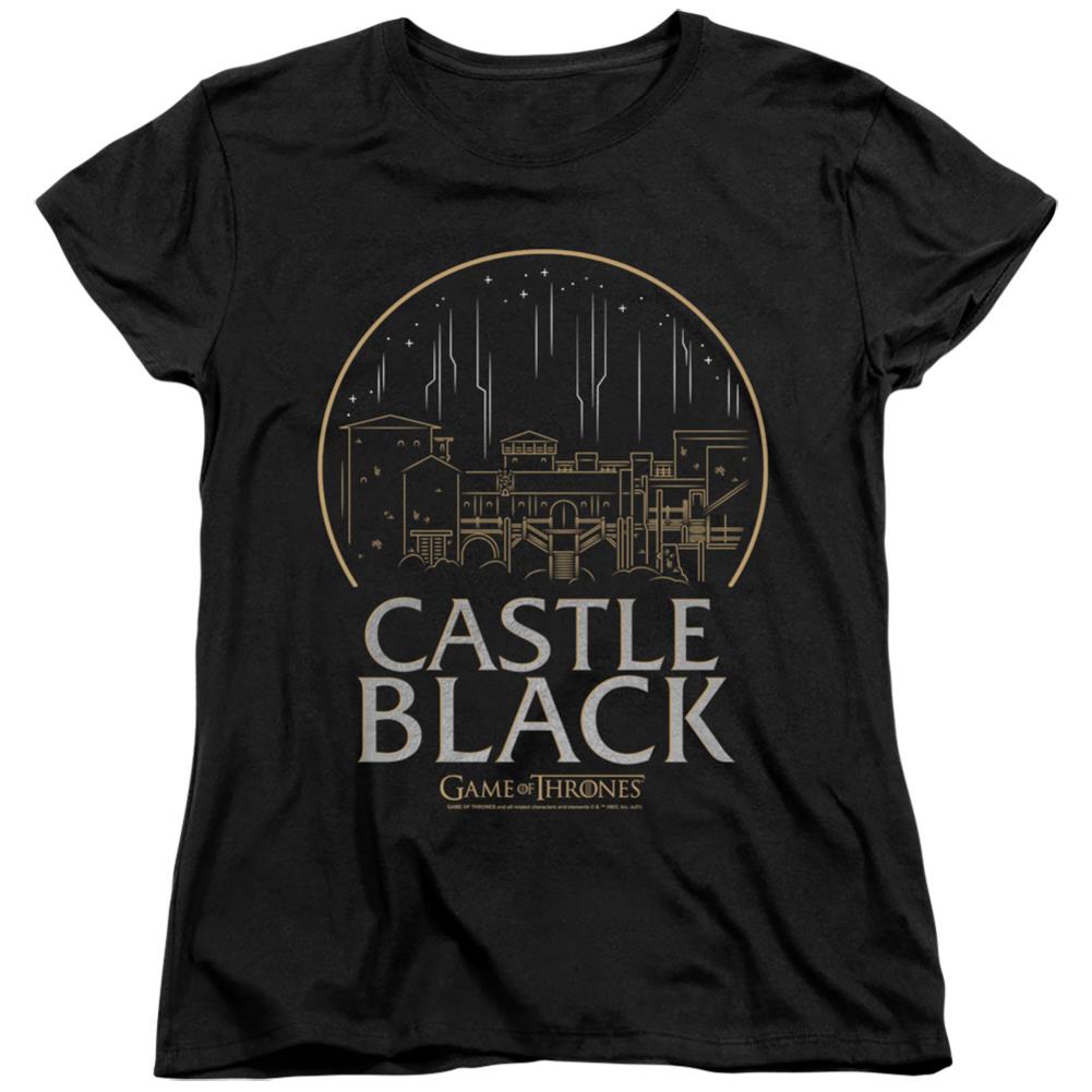 Game Of Thrones Castle Black Women's 18/1 Cotton Short-Sleeve T-Shirt