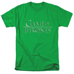 Game Of Thrones Chrome Logo Men's 18/1 Cotton Short-Sleeve T-Shirt