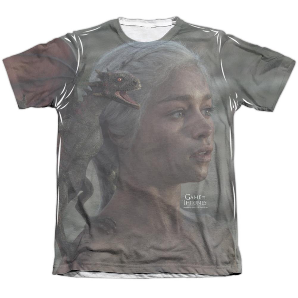 Game Of Thrones Daenerys For The Throne Men's Regular Fit Poly Cotton Short-Sleeve T-Shirt