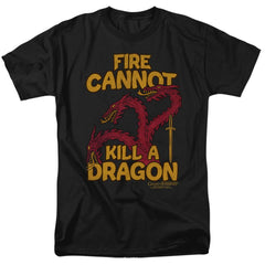 Game Of Thrones Dragons With Fire Men's 18/1 Cotton Short-Sleeve T-Shirt