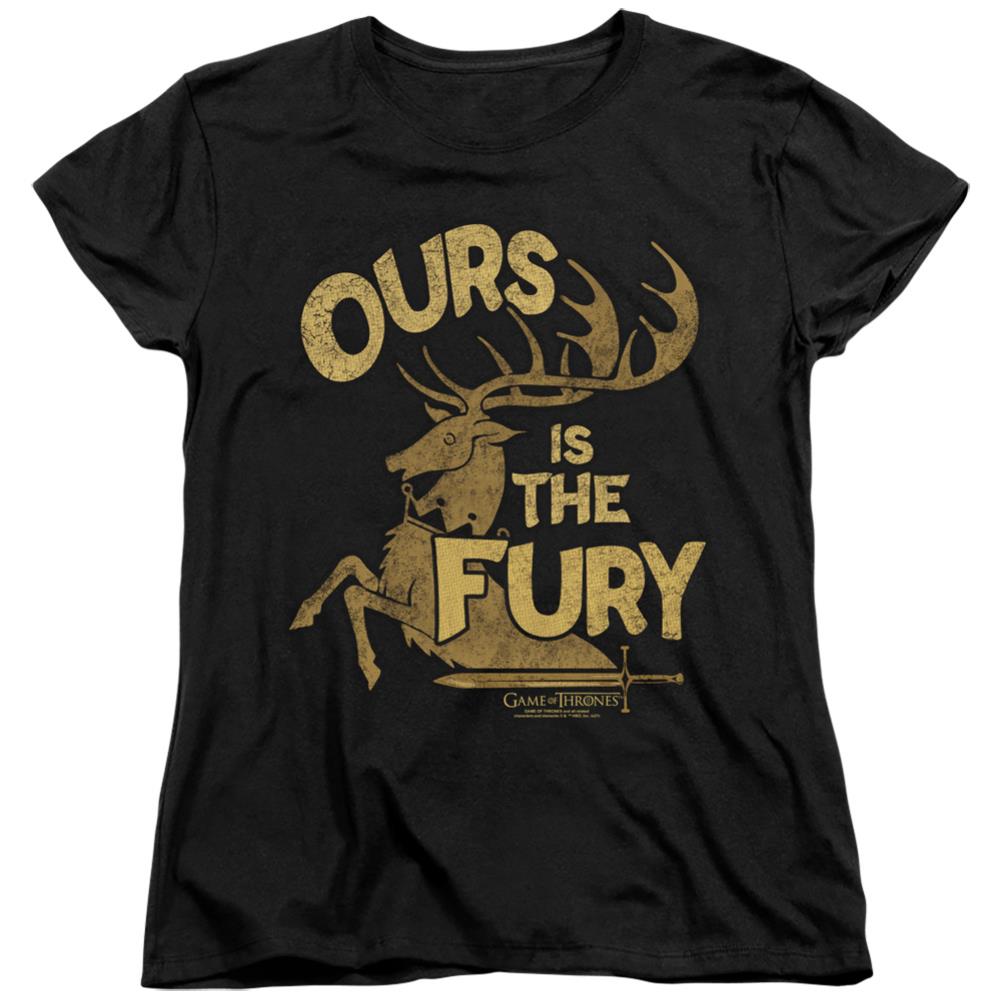 Game Of Thrones Fury Women's 18/1 Cotton Short-Sleeve T-Shirt