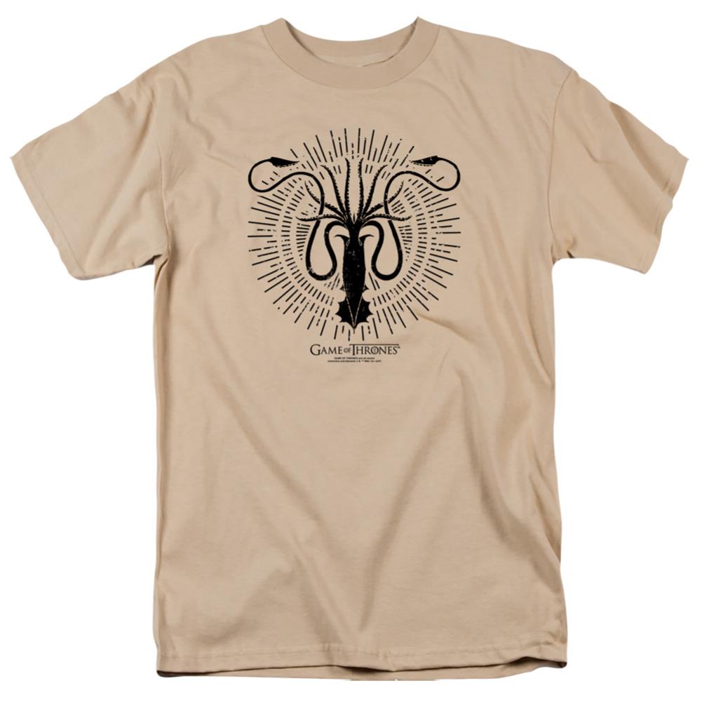 Game Of Thrones Greyjoy Burst Sigil Men's 18/1 Cotton Short-Sleeve T-Shirt