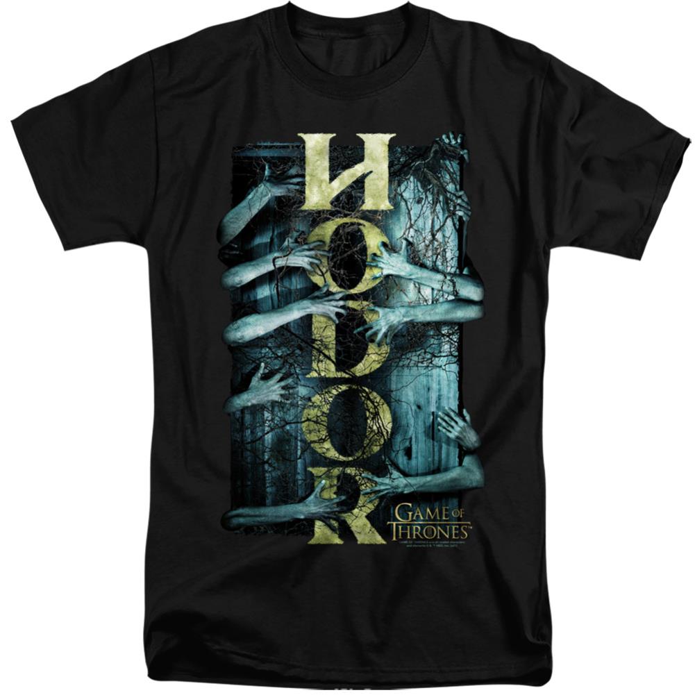 Game Of Thrones Hodor Men's 18/1 Tall Cotton Short-Sleeve T-Shirt