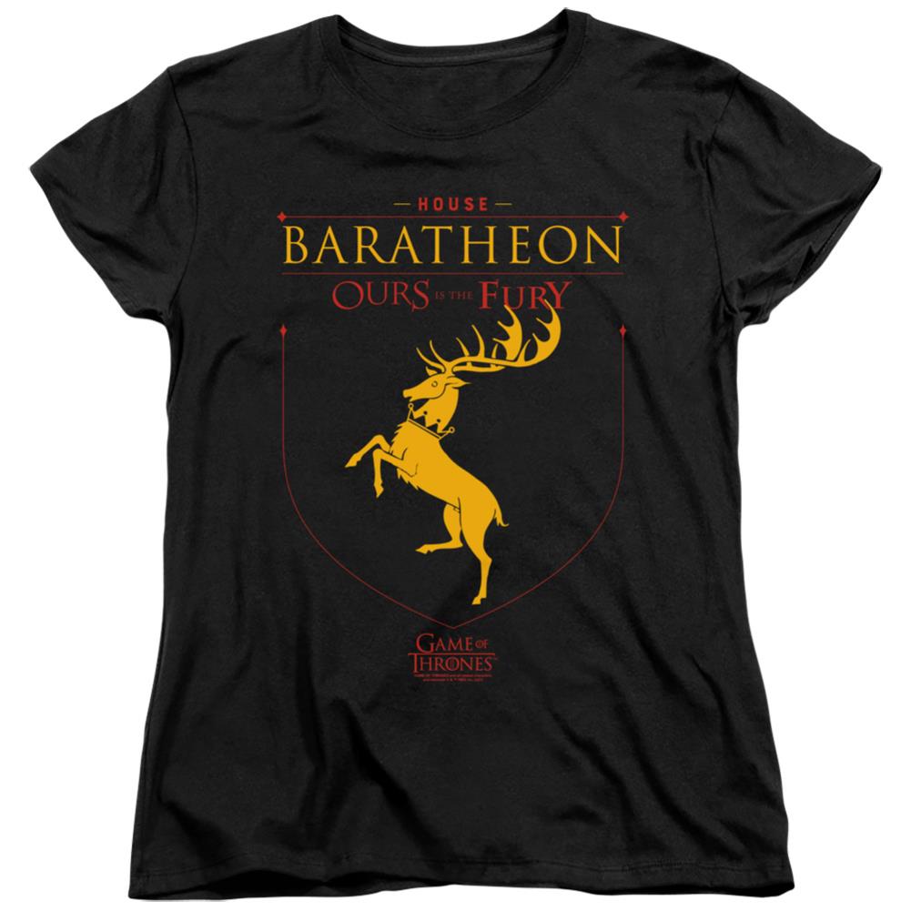 Game Of Thrones House Baratheon Sigil Women's 18/1 Cotton Short-Sleeve T-Shirt