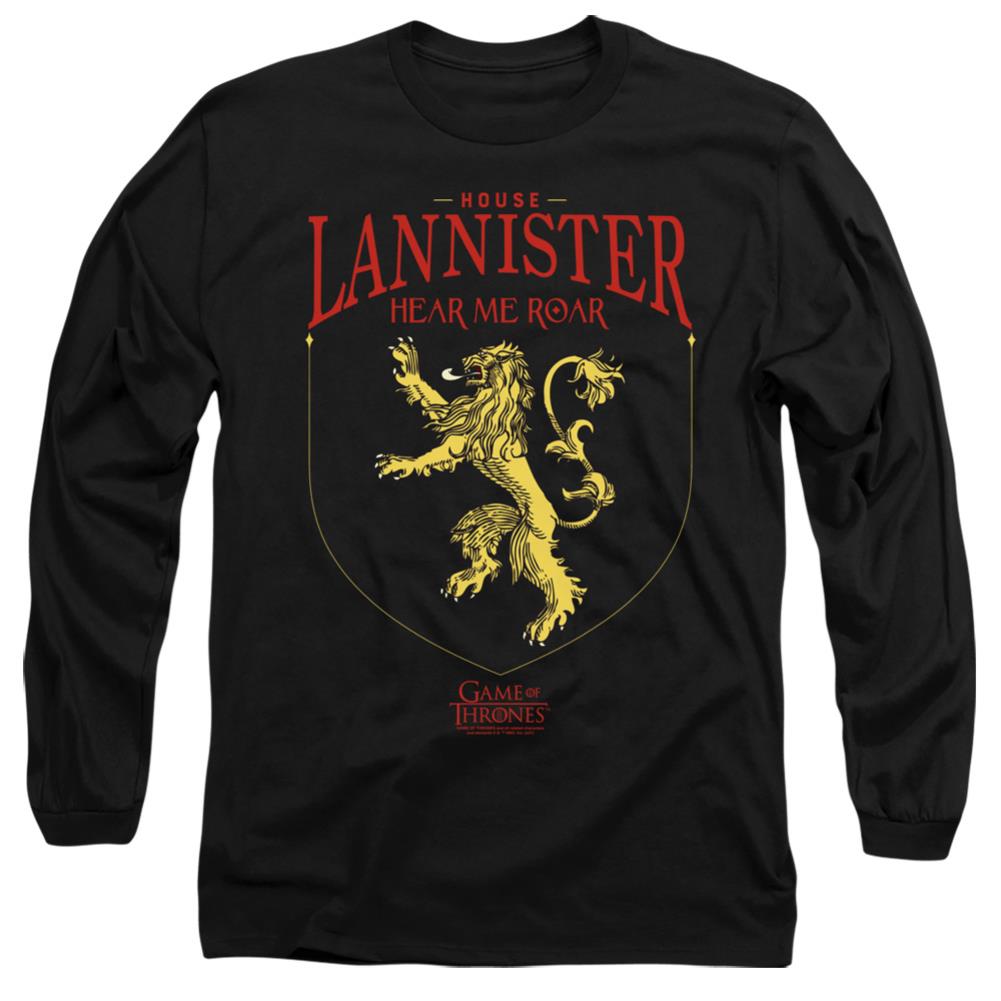 Game Of Thrones House Lannister Sigil Men's 18/1 Cotton Long-Sleeve T-Shirt