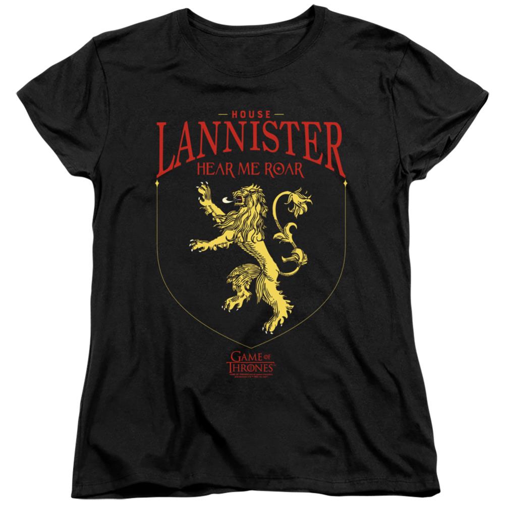 Game Of Thrones House Lannister Sigil Women's 18/1 Cotton Short-Sleeve T-Shirt
