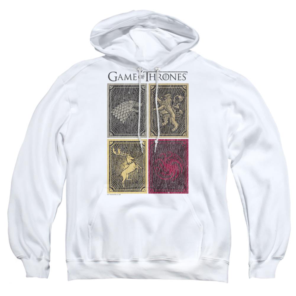 Game Of Thrones House Squares Men's Pull-Over 75 25 Poly Hoodie