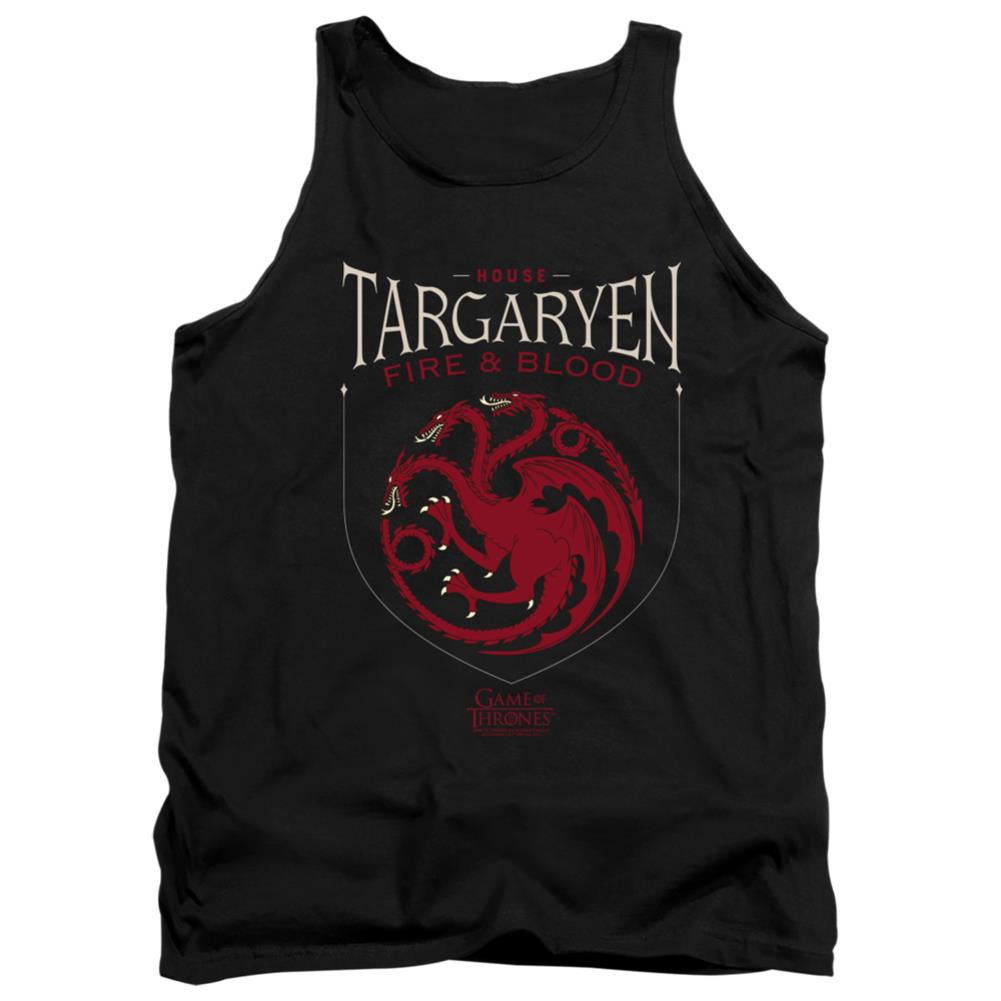Game Of Thrones House Targaryen Sigil Men's 18/1 Cotton Tank Top
