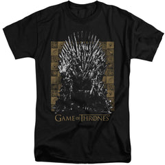 Game Of Thrones Iron Throne Men's 18/1 Tall Cotton Short-Sleeve T-Shirt