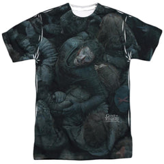 Game Of Thrones Jon Snow The Throne Men's Regular Fit Polyester Short-Sleeve T-Shirt