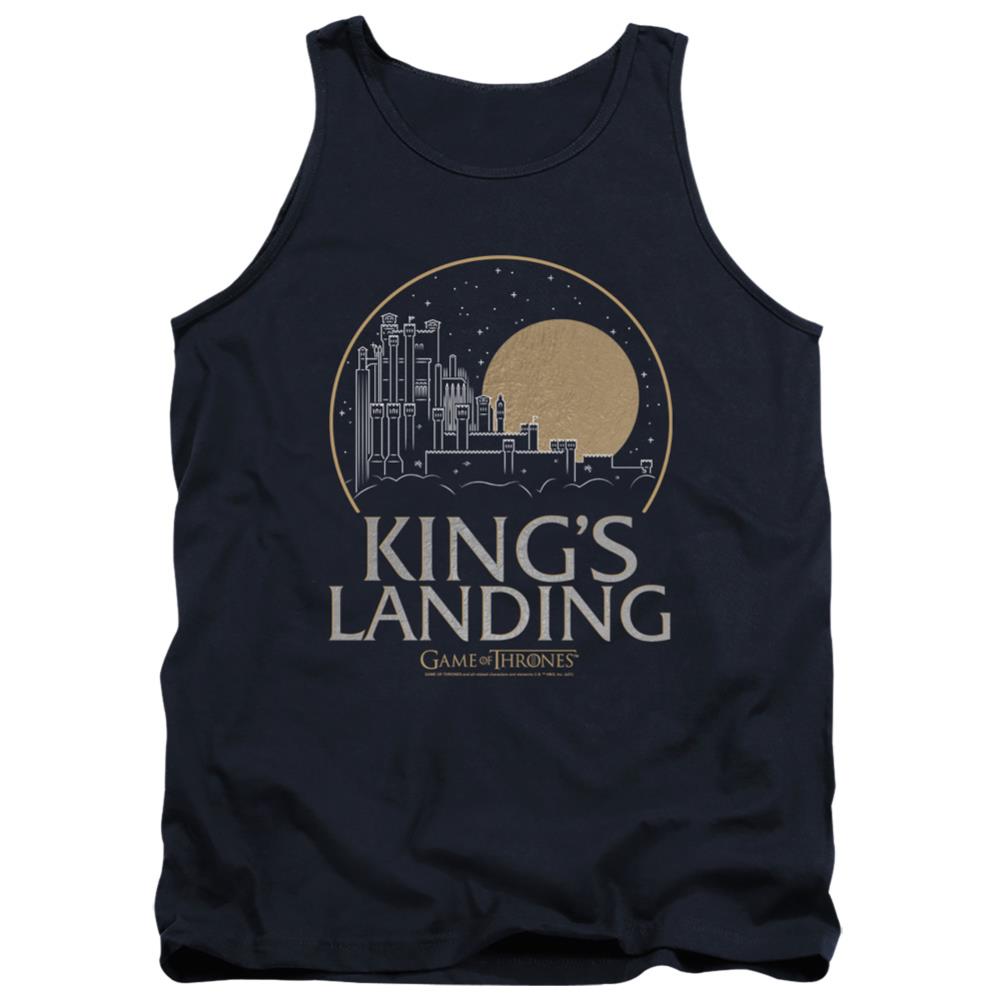 Game Of Thrones Kings Landing Men's 18/1 Cotton Tank Top