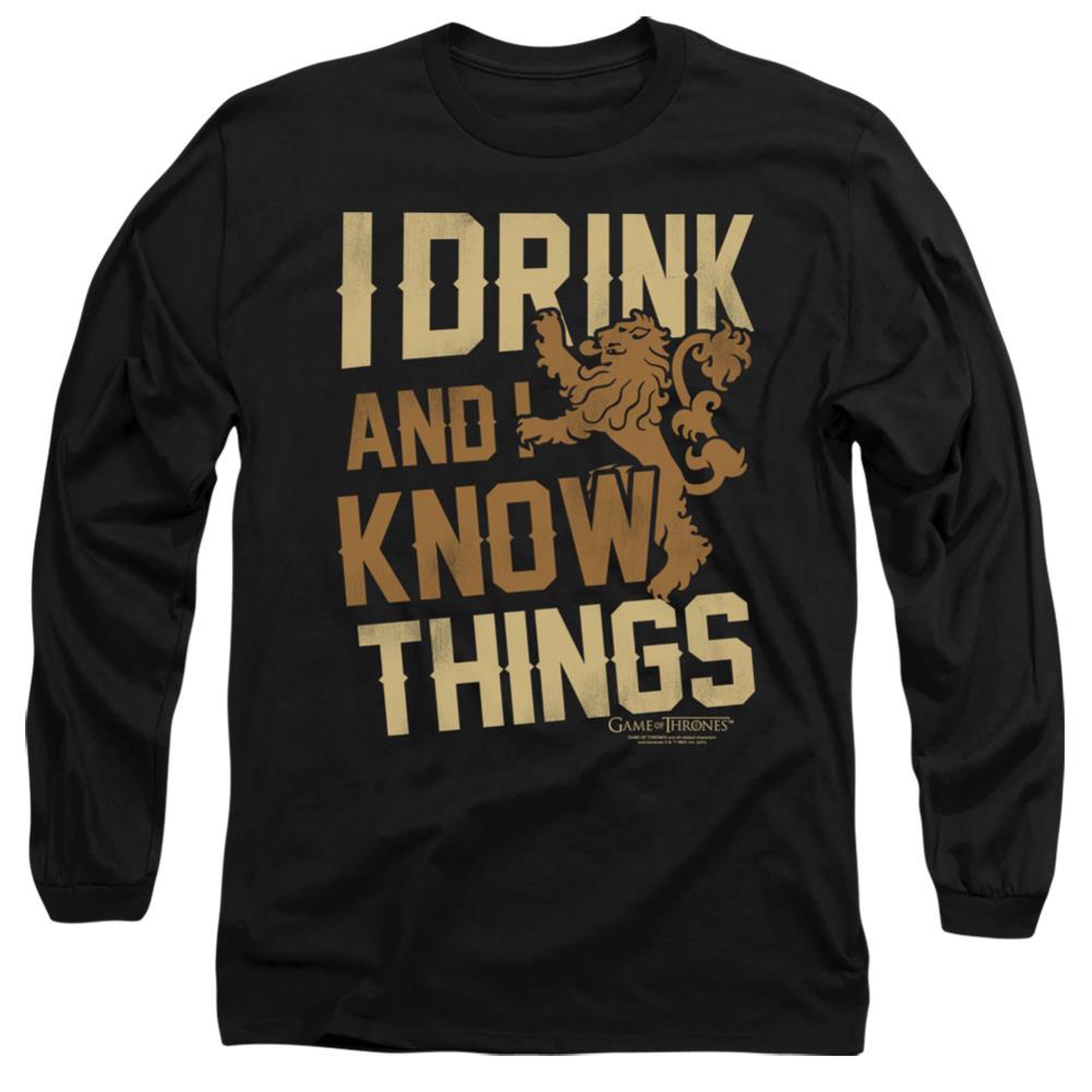 Game Of Thrones Know Things Men's 18/1 Cotton Long-Sleeve T-Shirt