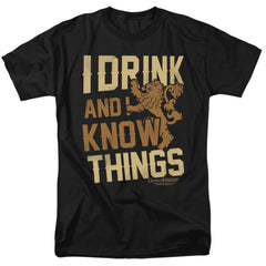 Game Of Thrones Know Things Men's 18/1 Cotton Short-Sleeve T-Shirt