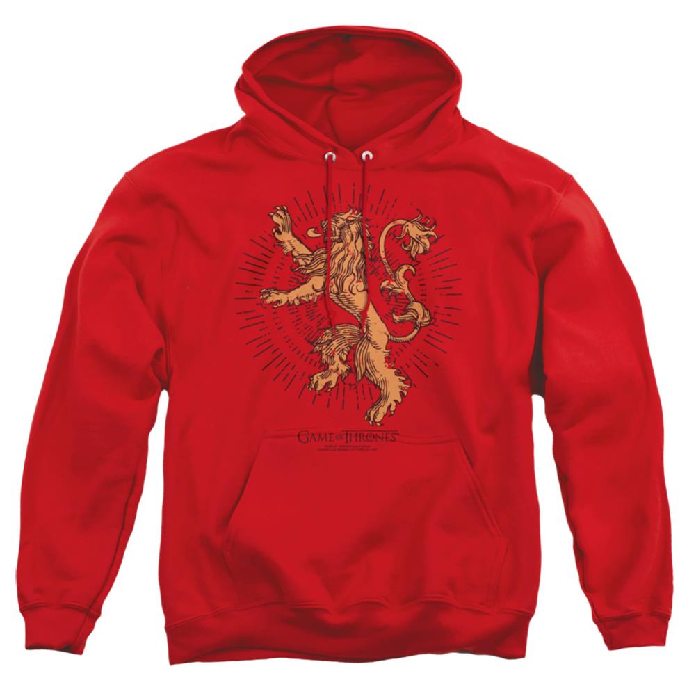 Game Of Thrones Lannister Burst Sigil Men's Pull-Over 75 25 Poly Hoodie