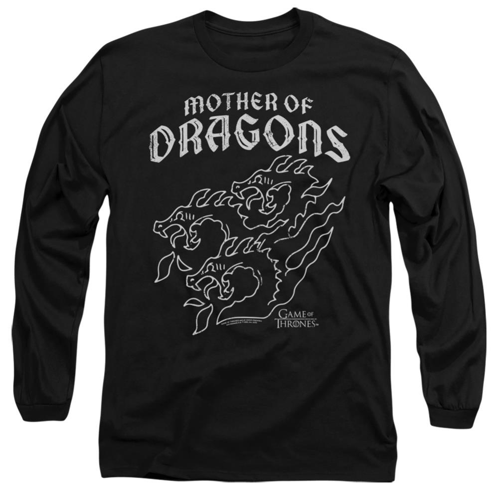 Game Of Thrones Mother Of Dragons Men's 18/1 Cotton Long-Sleeve T-Shirt
