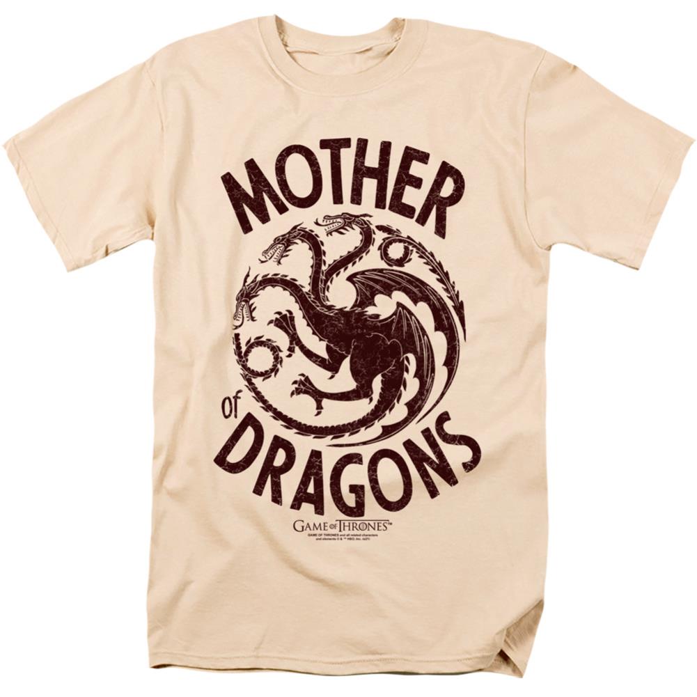 Game Of Thrones Mother Of Dragons Men's 18/1 Cotton Short-Sleeve T-Shirt