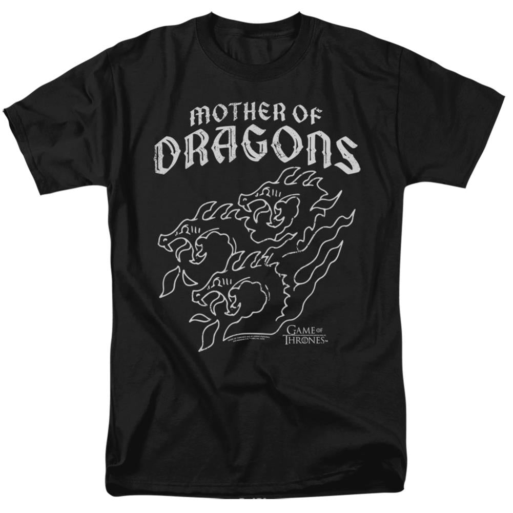 Game Of Thrones Mother Of Dragons Men's 18/1 Cotton Short-Sleeve T-Shirt