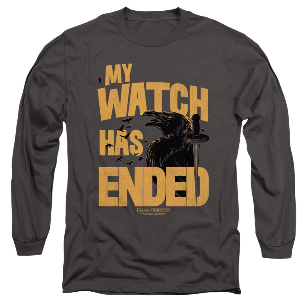 Game Of Thrones My Watch Has Ended Men's 18/1 Cotton Long-Sleeve T-Shirt