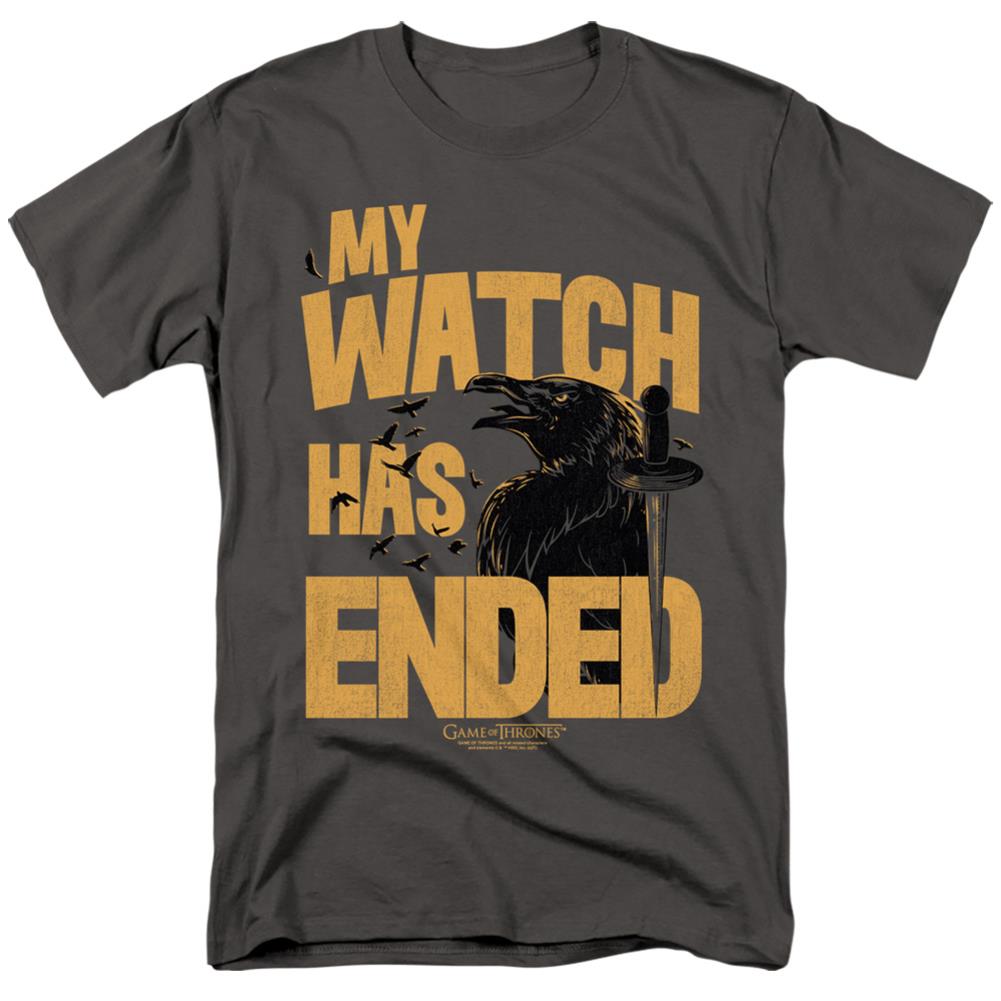 Game Of Thrones My Watch Has Ended Men's 18/1 Cotton Short-Sleeve T-Shirt
