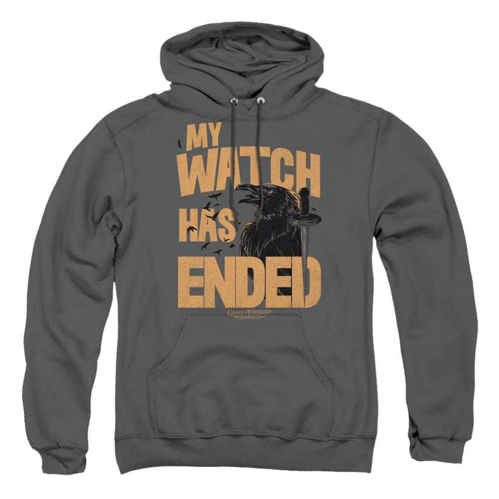 Game Of Thrones My Watch Has Ended Men's Pull-Over 75 25 Poly Hoodie