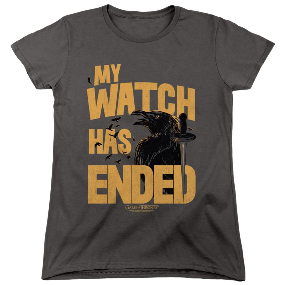 Game Of Thrones My Watch Has Ended Women's 18/1 Cotton Short-Sleeve T-Shirt