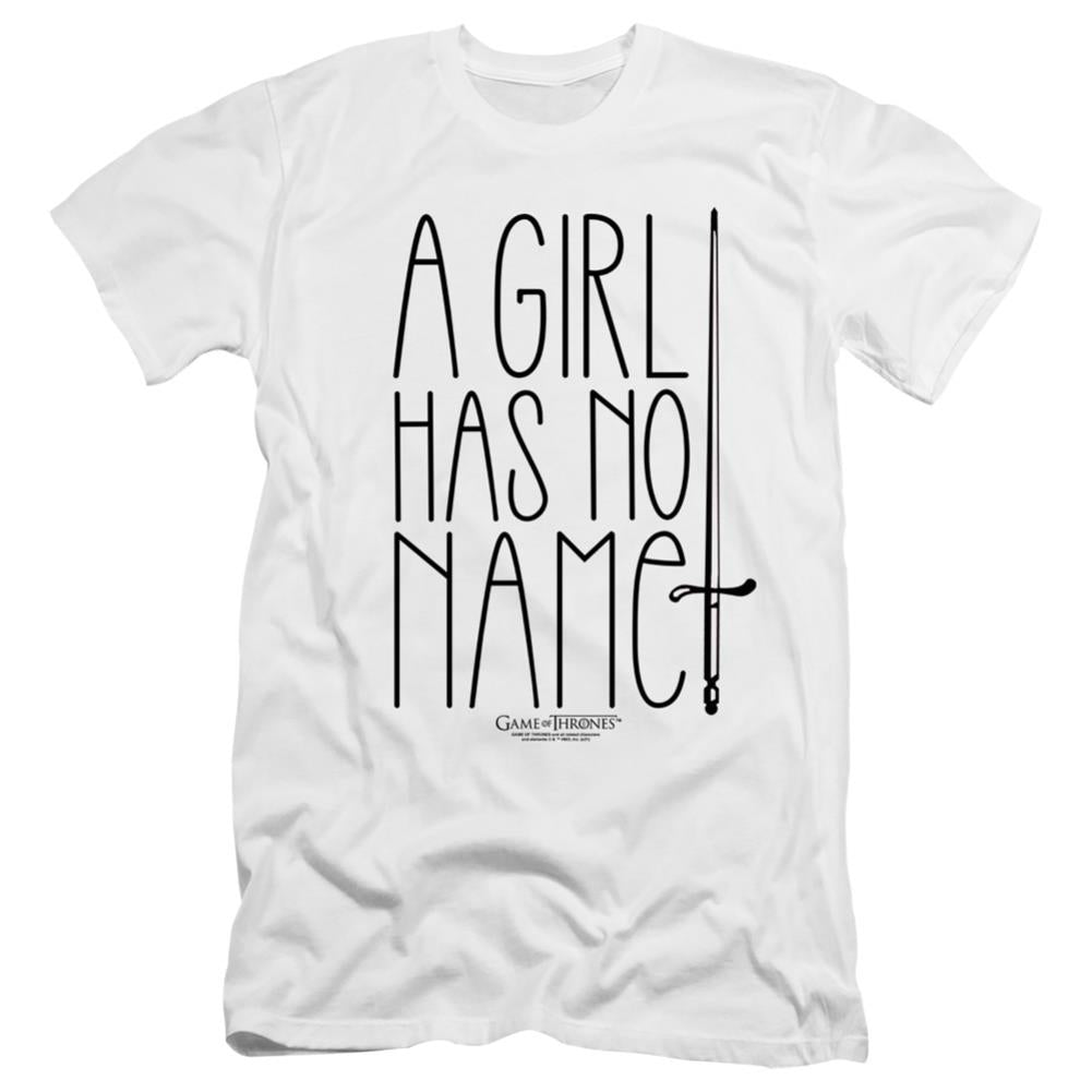 Game Of Thrones No Name Men's Ultra-Soft 30/1 Cotton Slim Short-Sleeve T-Shirt