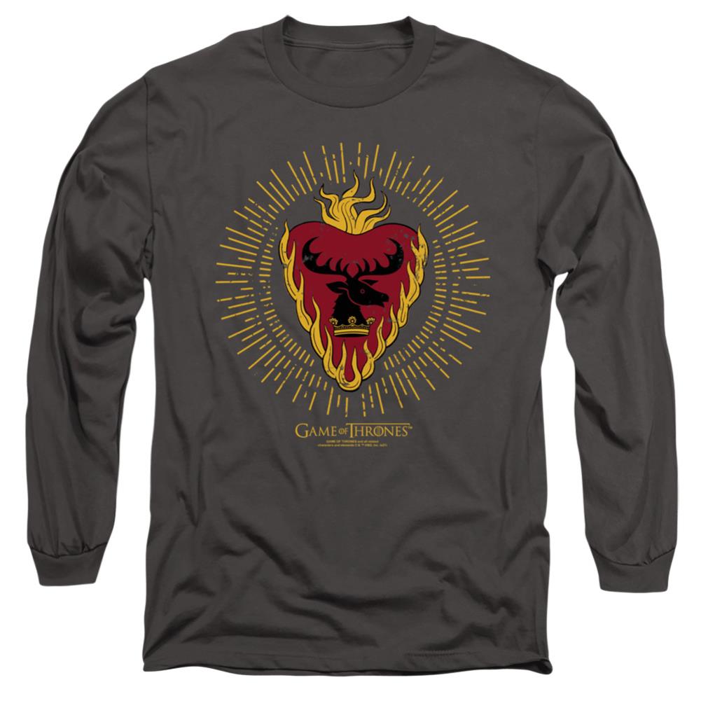 Game Of Thrones Stannis Baratheon Burst Sigils Men's 18/1 Cotton Long-Sleeve T-Shirt