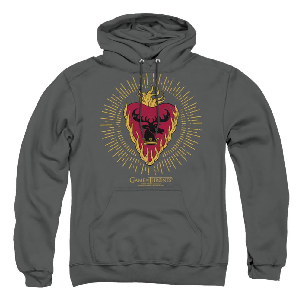 Game Of Thrones Stannis Baratheon Burst Sigils Men's Pull-Over 75 25 Poly Hoodie
