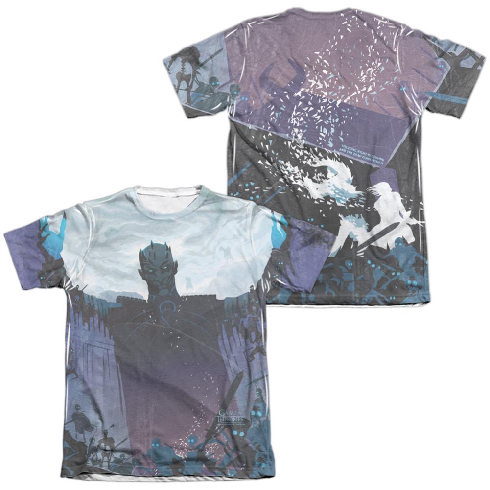 Game Of Thrones The Dead Come With It (Front/Back Print) Men's Regular Fit Poly Cotton Short-Sleeve T-Shirt