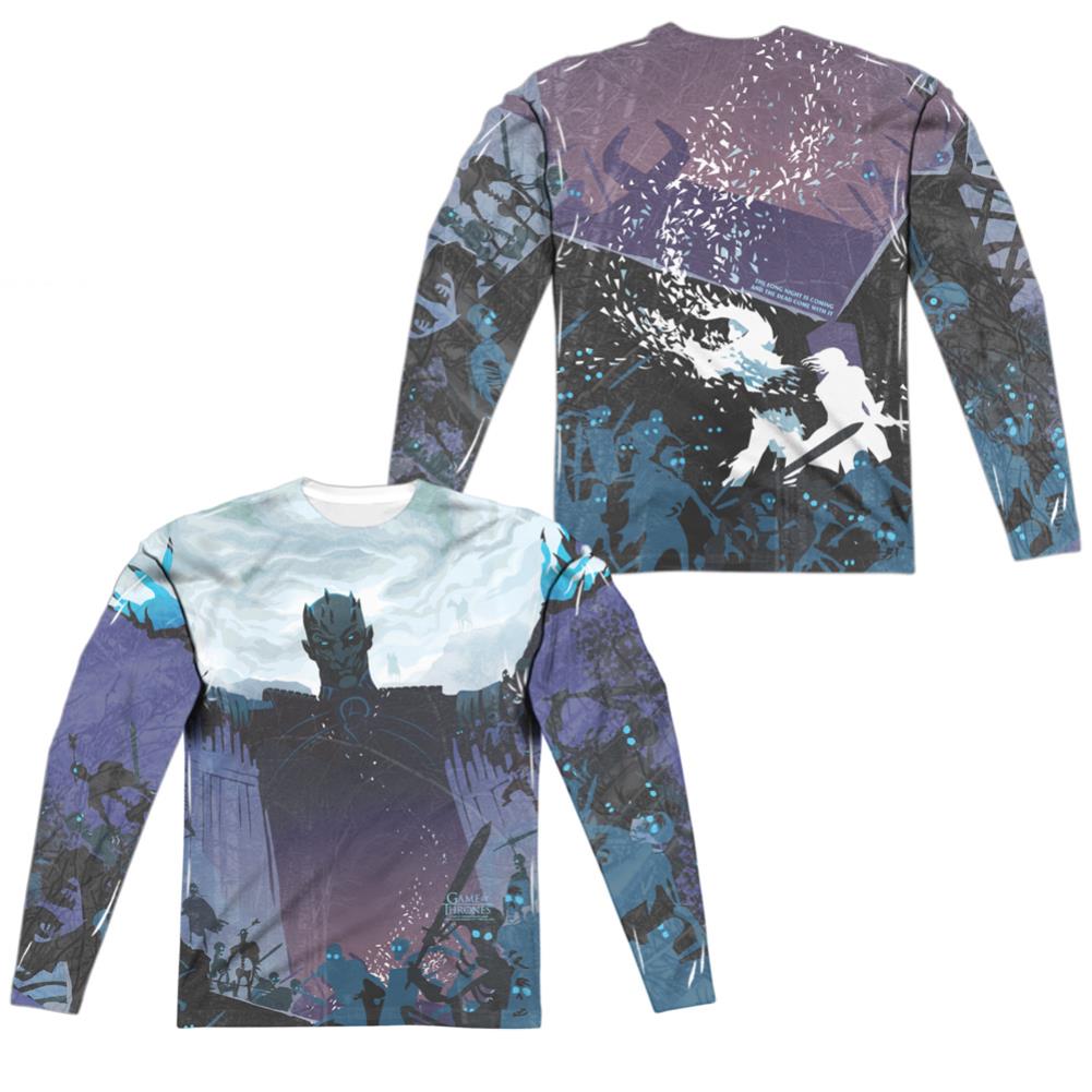 Game Of Thrones The Dead Come With It (Front/Back Print) Men's Regular Fit Polyester Long-Sleeve T-Shirt