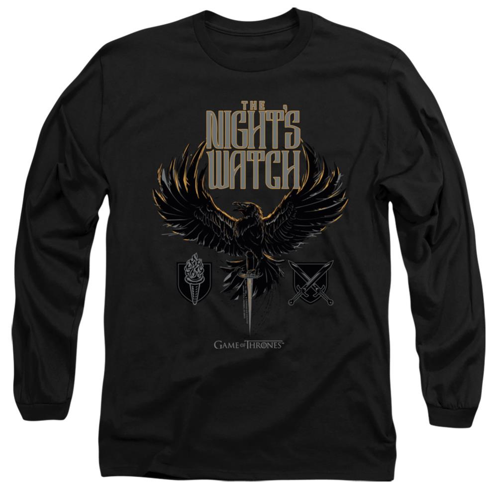 Game Of Thrones The Nights Watch Men's 18/1 Cotton Long-Sleeve T-Shirt