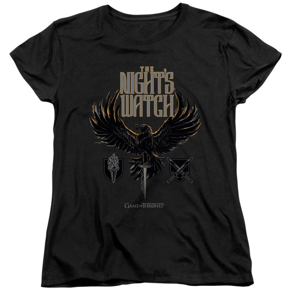Game Of Thrones The Nights Watch Women's 18/1 Cotton Short-Sleeve T-Shirt