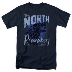 Game Of Thrones The North Remembers Men's 18/1 Cotton Short-Sleeve T-Shirt