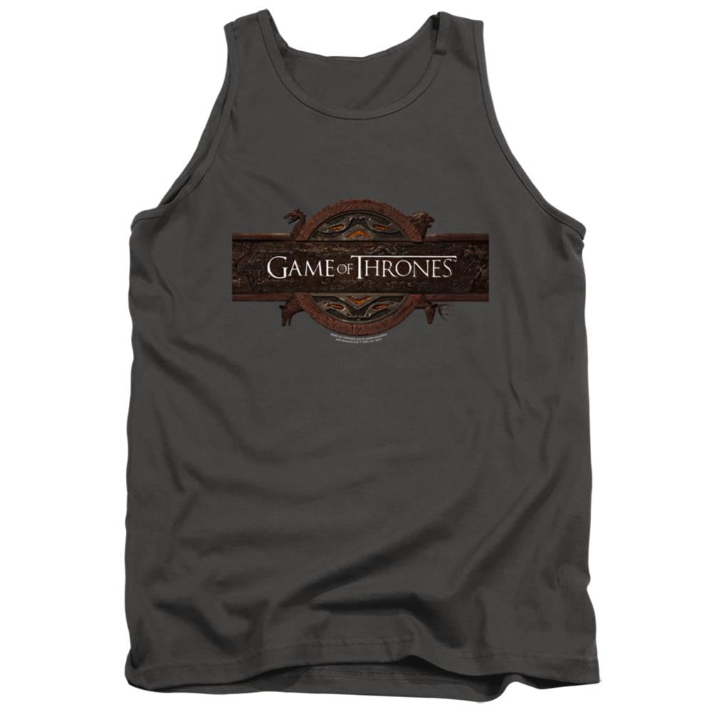 Game Of Thrones Title Sequence Logo Men's 18/1 Cotton Tank Top
